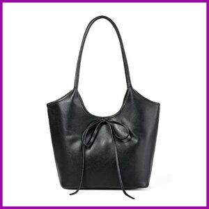 Large Capacity Vintage French Bow Tote Bag Hobo Shoulder Purse Satchel